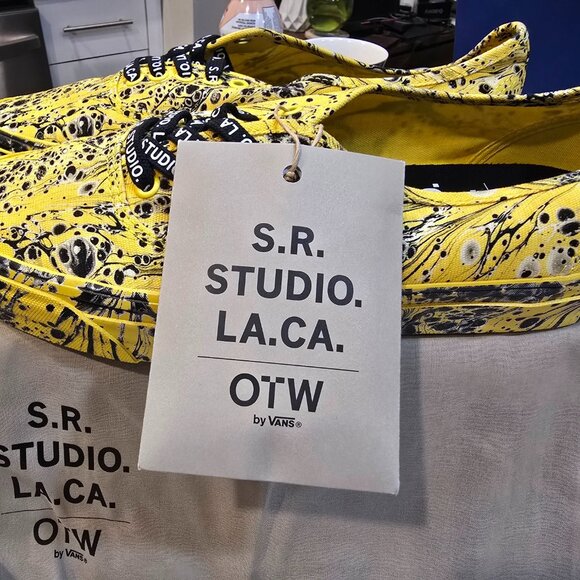 OTW Vans x S.R. Studio LA CA Authentic 44 Vibram Mens 10 Jackson Pollock Art NEW - Picture 1 of 16